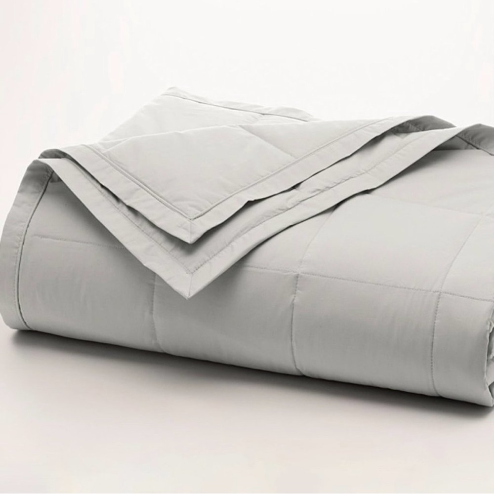 Boll & Branch Down Alternative Throw Bed Blanket Pewter Standard Size 50" x 70"
